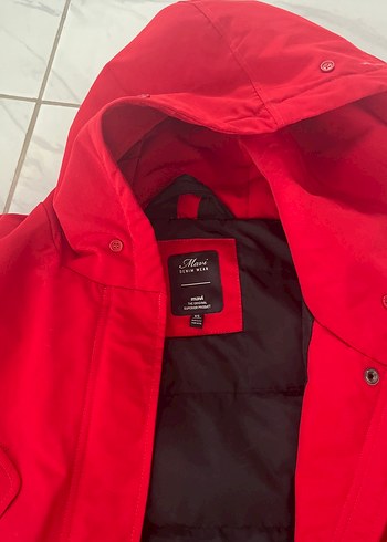 Koyu Kırmızı ErkekFermuarlı Mont - Görsel 2