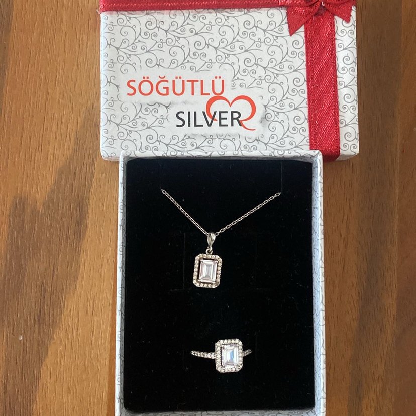 925 Söğütlü Silver Gümüş Kolye ve Yüzük — görsel 2/6
