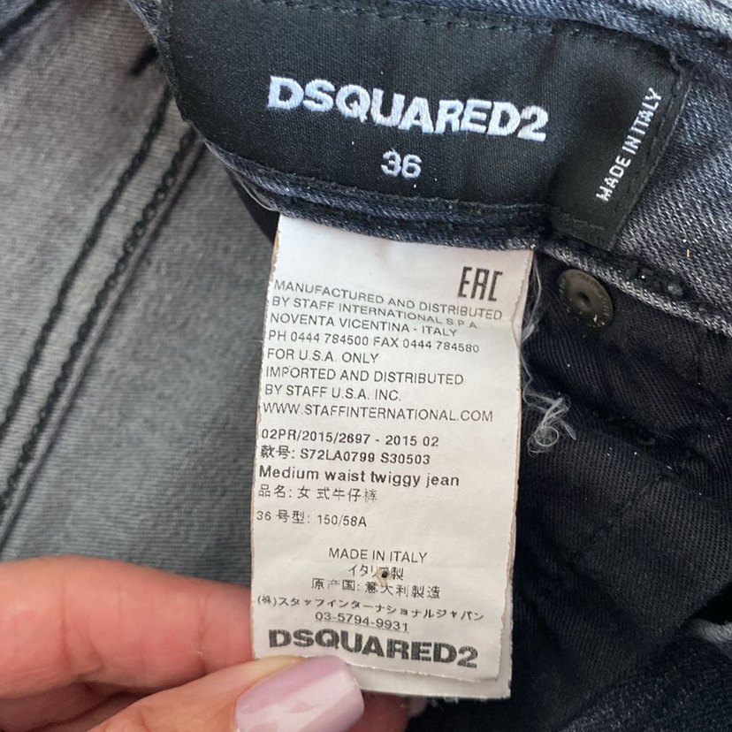 Dsquared2 Füme Dar Kesim Jean 36 — görsel 3/9