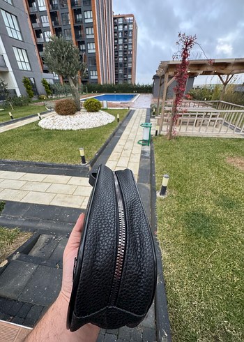 Siyah Fermuarlı Erkek  Çantası - Görsel 2