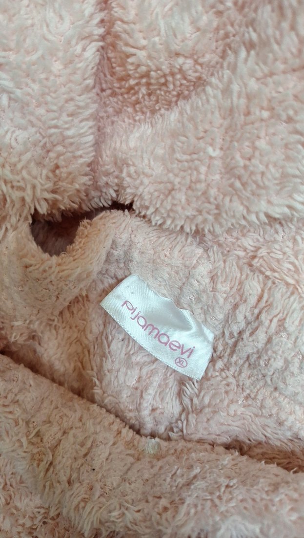 Kürklü Pembe Kedi Temalı Kapüşonlu Tulum - Görsel 4