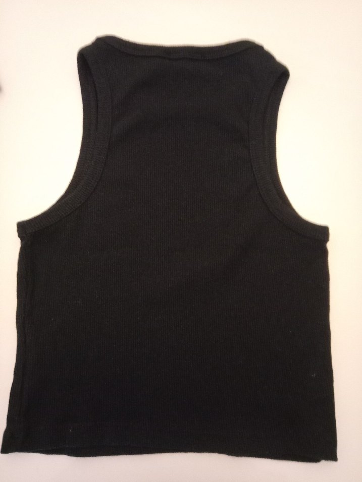 3 adet Siyah Yüksek Yakalı Basic Kadın Atlet - Görsel 3