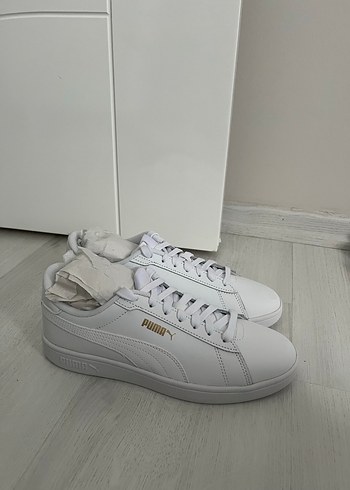 Beyaz Puma Kadın Spor Ayakkabı - Görsel 4