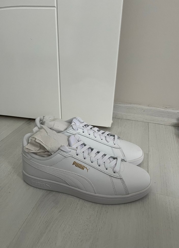 Beyaz Puma Kadın Spor Ayakkabı - Görsel 4