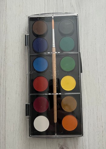 Faber Castell Çok Renkli Sulu Boya Seti ve Fırça - Görsel 6