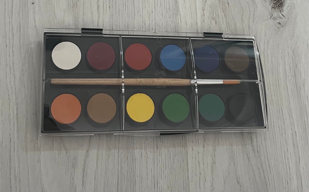 Faber Castell Çok Renkli Sulu Boya Seti ve Fırça - Görsel 3