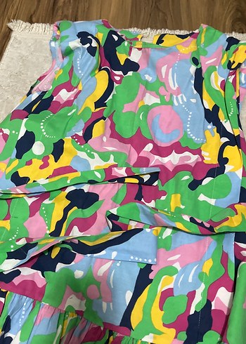 Renkli Desenli elbise - Görsel 3