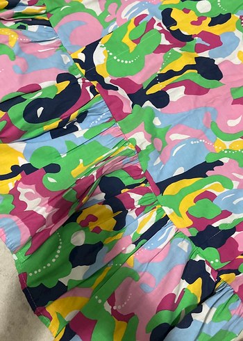 Renkli Desenli elbise - Görsel 2