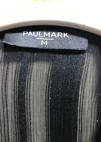 Siyah Parlak Uzun Kollu Düğmeli Tunik - Görsel 3