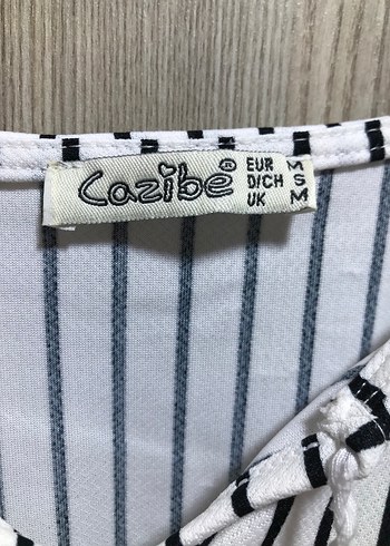 Bohem Çizgili V Yaka Uzun Elbise - Görsel 3