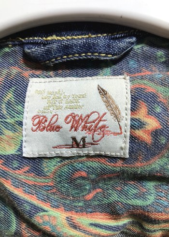 Düğmeli Mavi Kadın Denim Ceket - Görsel 2