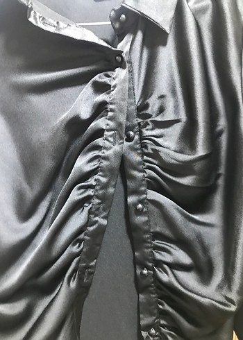 Siyah Kadın Gömlek - Görsel 2