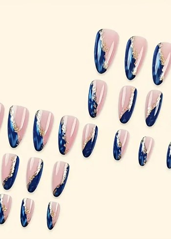 Parlak Mavi Tırnak Süslemeleri - Görsel 2