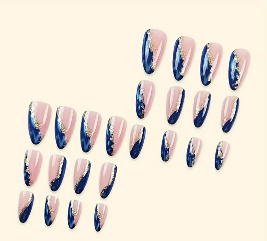 Parlak Mavi Tırnak Süslemeleri - Görsel 2