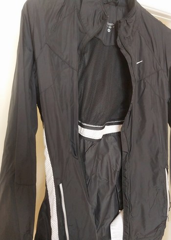 Nıke Siyah Fermuarlı Kadın Spor Ceket - Görsel 3