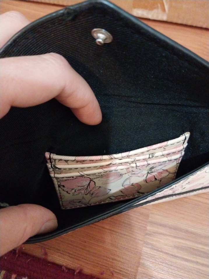 Mango Bej Pastel Desenli Dantel Detaylı Kadın Portföy Cüzdan - Görsel 3