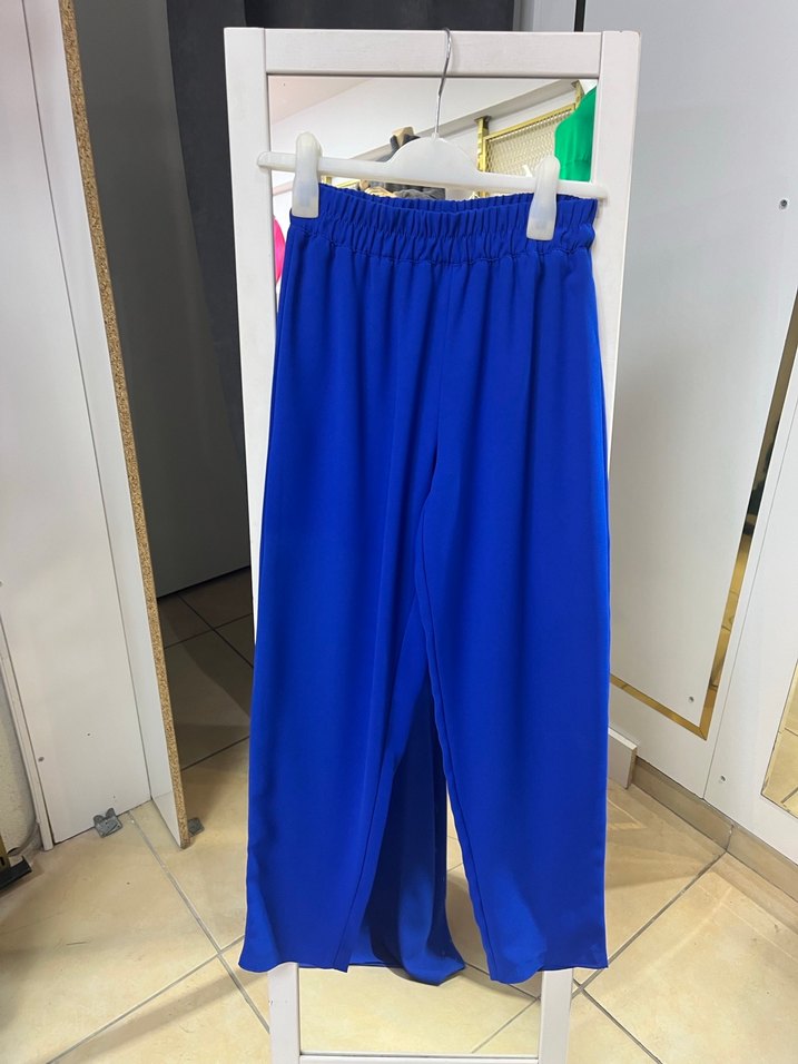 Uzun Kollu Mavi Kadın Takım Elbise - Görsel 3