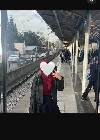 Kadın Siyah Deri ceket - Görsel 2