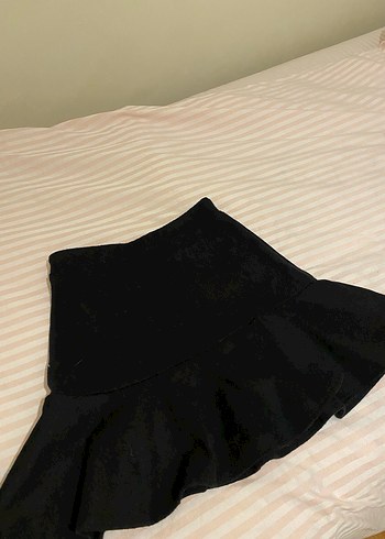 Kadın Siyah Mini Etek - Görsel 2