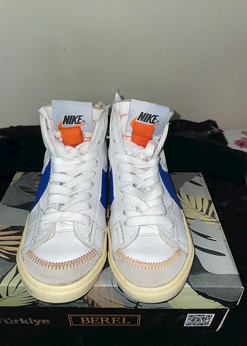 Beyaz Mavi Kadın Spor Ayakkabı nike - Görsel 2