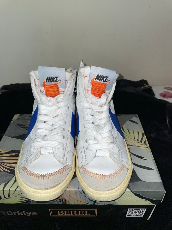 Beyaz Mavi Kadın Spor Ayakkabı nike - Görsel 2