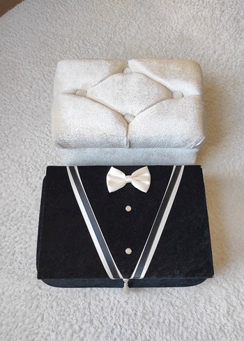 Siyah Klasik damat sandığı - Görsel 3