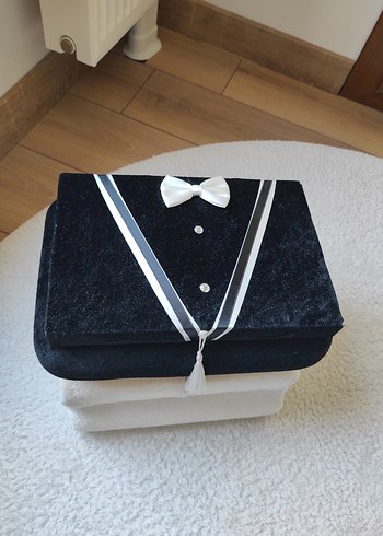 Siyah Klasik damat sandığı - Görsel 2