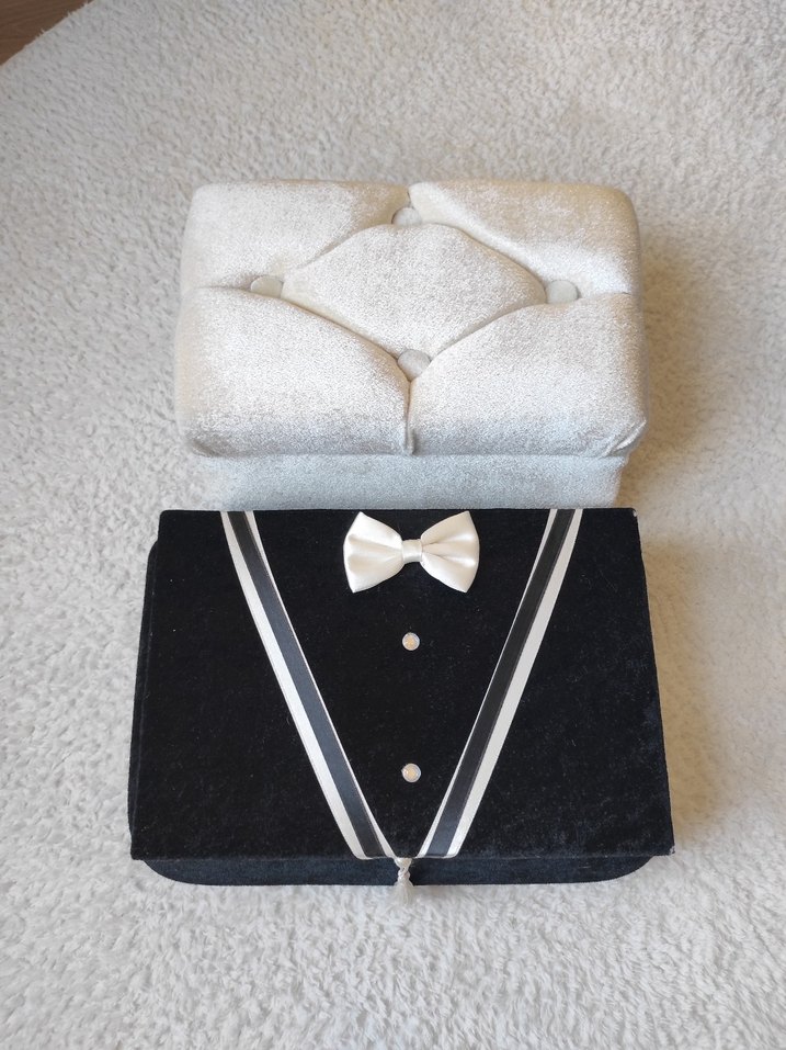 Siyah Klasik damat sandığı - Görsel 3