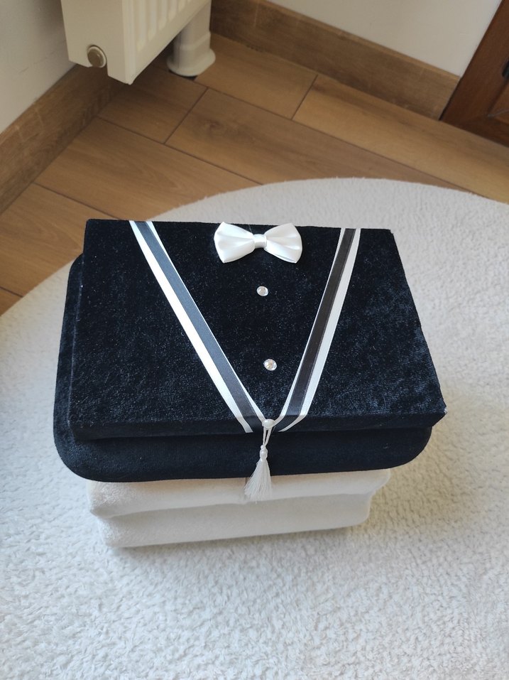 Siyah Klasik damat sandığı - Görsel 2