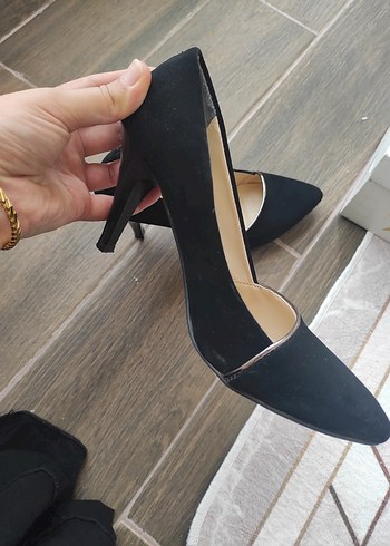 Siyah Modern Klasik Stiletto Kadın Ayakkabı - Görsel 4