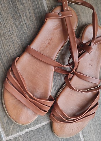 acı kahve sandalet - Görsel 2