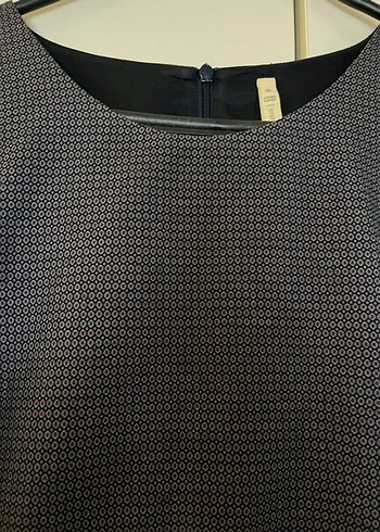 Yargıcı Gri Midi Elbise Kısa Kollu, Pilili - Görsel 2