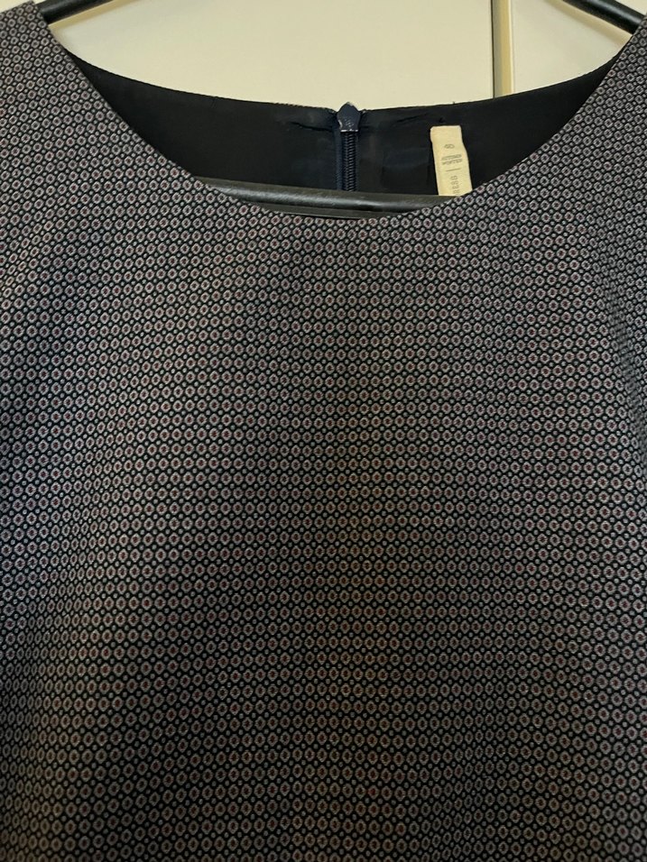 Yargıcı Gri Midi Elbise Kısa Kollu, Pilili - Görsel 2