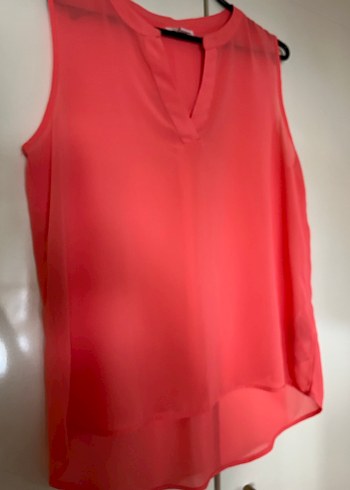 V Yakalı şifon Kadın Bluz - Görsel 2