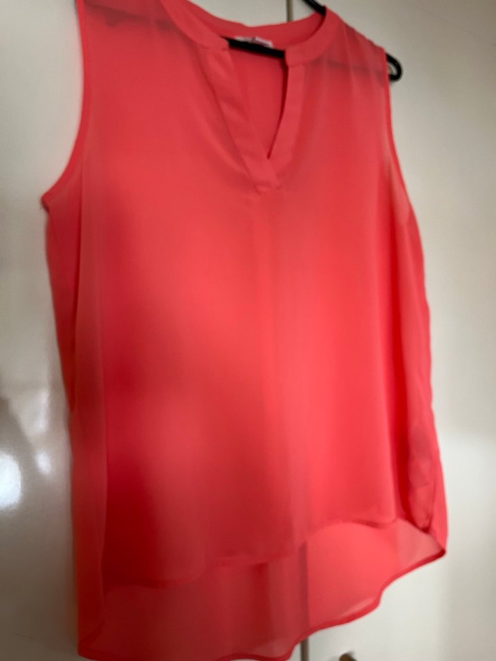 V Yakalı şifon Kadın Bluz - Görsel 2