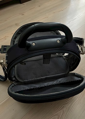 Seyahat boy lacivert Fermuarlı Kadın Makyaj Çantası - Görsel 2