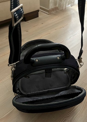 Seyahat boy lacivert Fermuarlı Kadın Makyaj Çantası - Görsel 4