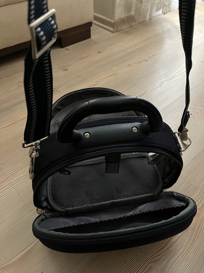 Seyahat boy lacivert Fermuarlı Kadın Makyaj Çantası - Görsel 4