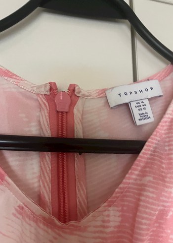Topshop Pembe Drape Detaylı Bluz - Görsel 2