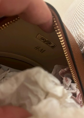 H&M suet deri detayli Çanta - Görsel 3