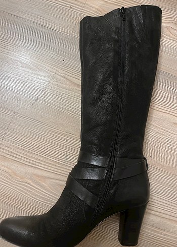 Siyah Süet Topuklu Bot - Görsel 7