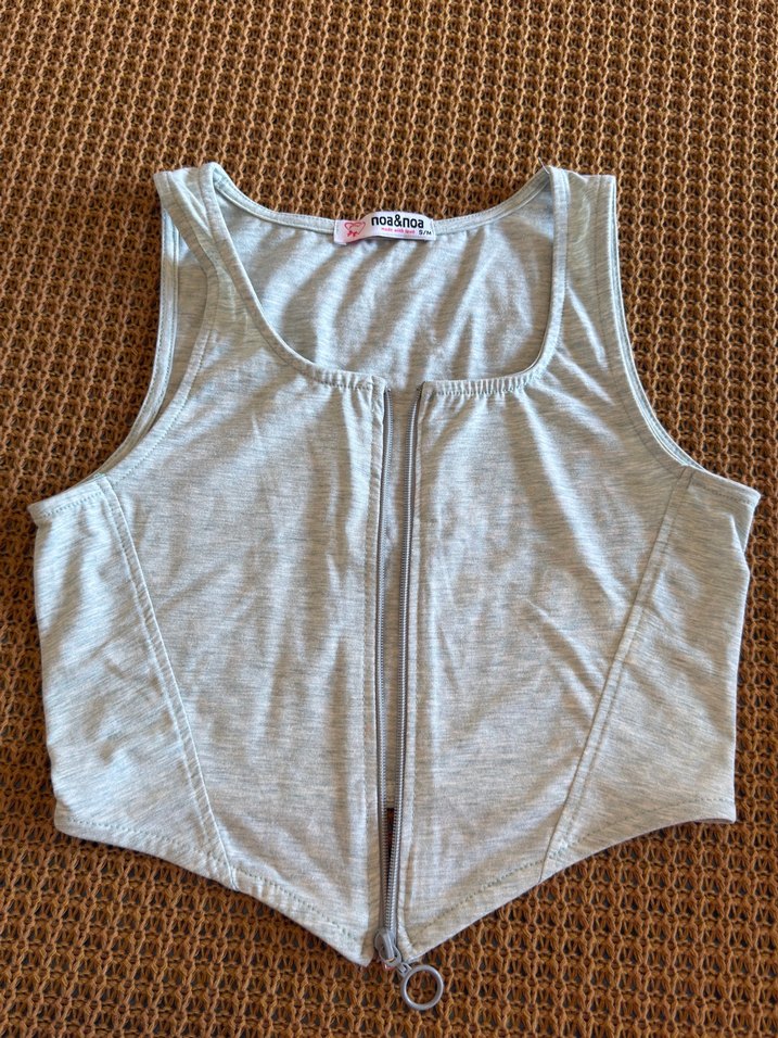 2 ADET M beden Gri Kadın Atlet - Görsel 4