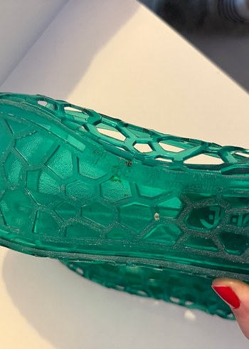 Erkek Transparan Yeşil Yılan Desenli Su Ayakkabısı - Görsel 3