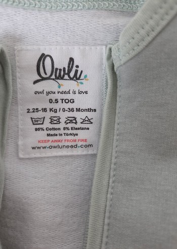 Owli yeşil uyku gurusu 0.5 tog - Görsel 2