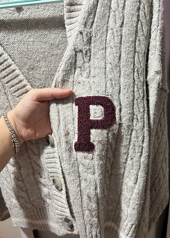 Pull and Bear marka Hırka Kazak L beden - Görsel 3