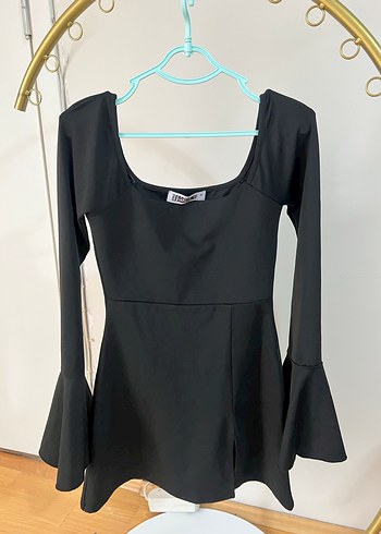 Likralı seksi yırtmaçlı elbise - Görsel 2