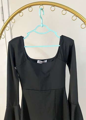 Likralı seksi yırtmaçlı elbise - Görsel 4