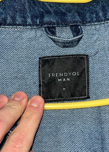 Düğmeli Koyu Mavi Denim Ceket - Görsel 2