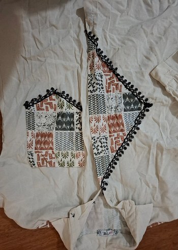 Nakışlı, Kürklü Detaylı Kadın Gömlek - Görsel 5