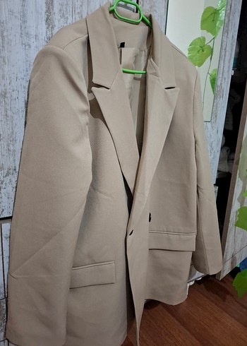 Bej Blazer ceket - Görsel 2